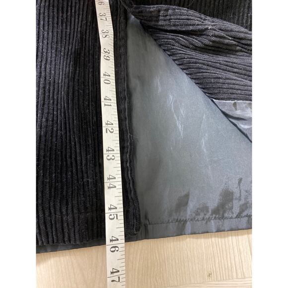 Blair Corduroy Overcoat Long Trench Coat Men S Black Matrix Dark Gothic Grunge - Picture 8 of 8